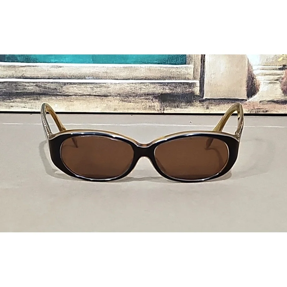 Calvin Klein 798S‎ 151 Brown Oval Sunglasses FRAMES ONLY